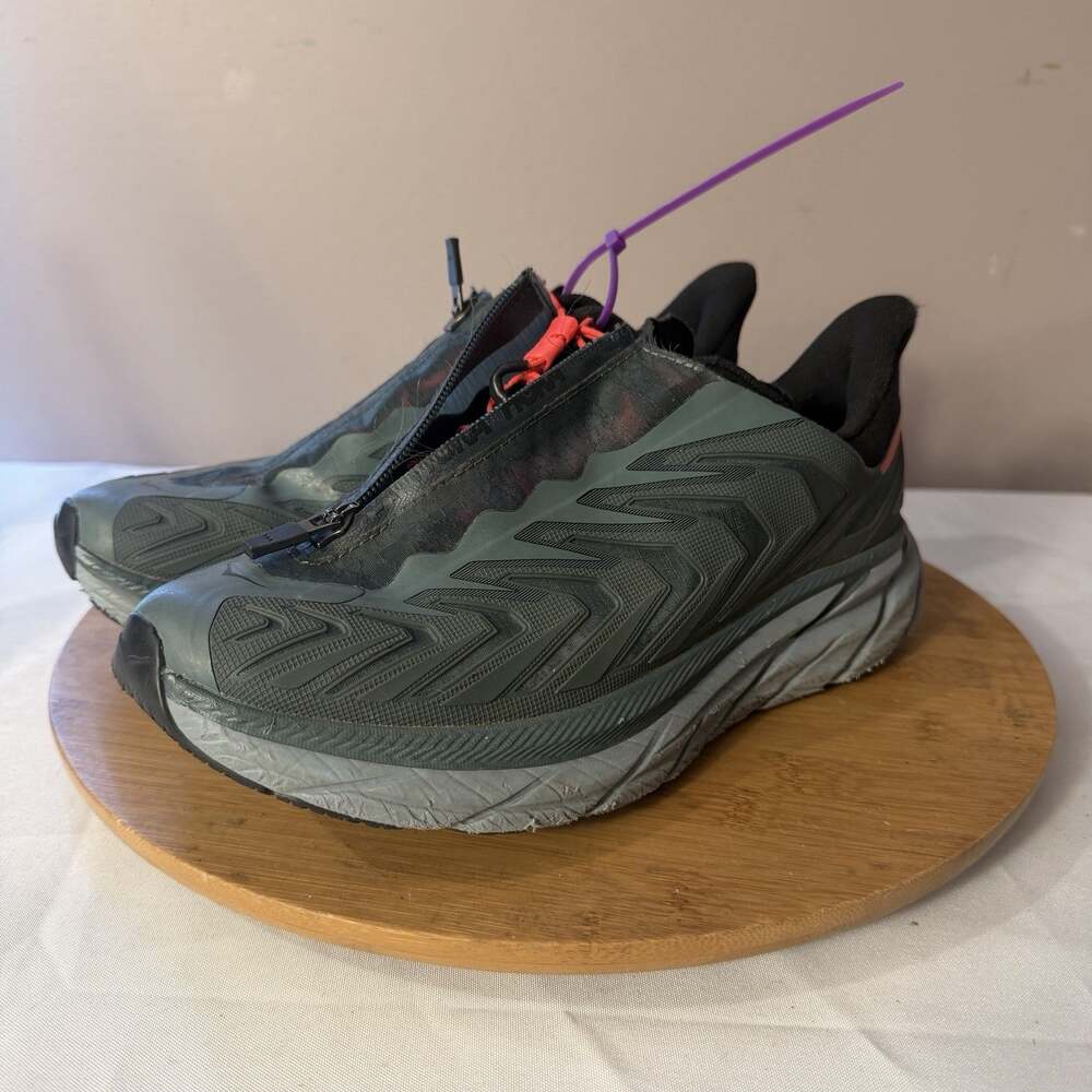 HOKA One One Project Clifton Sneakers - Blue, Gray, Pink Men Size 9